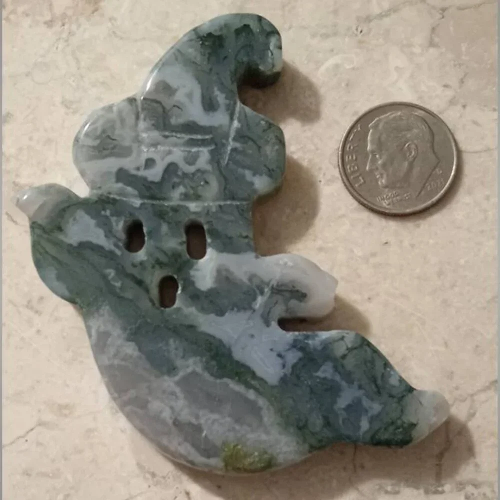 Moss Agate ghost!  Abundance Prosperity Success